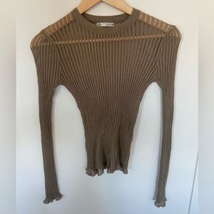 Zara Green Mesh Longsleeve
